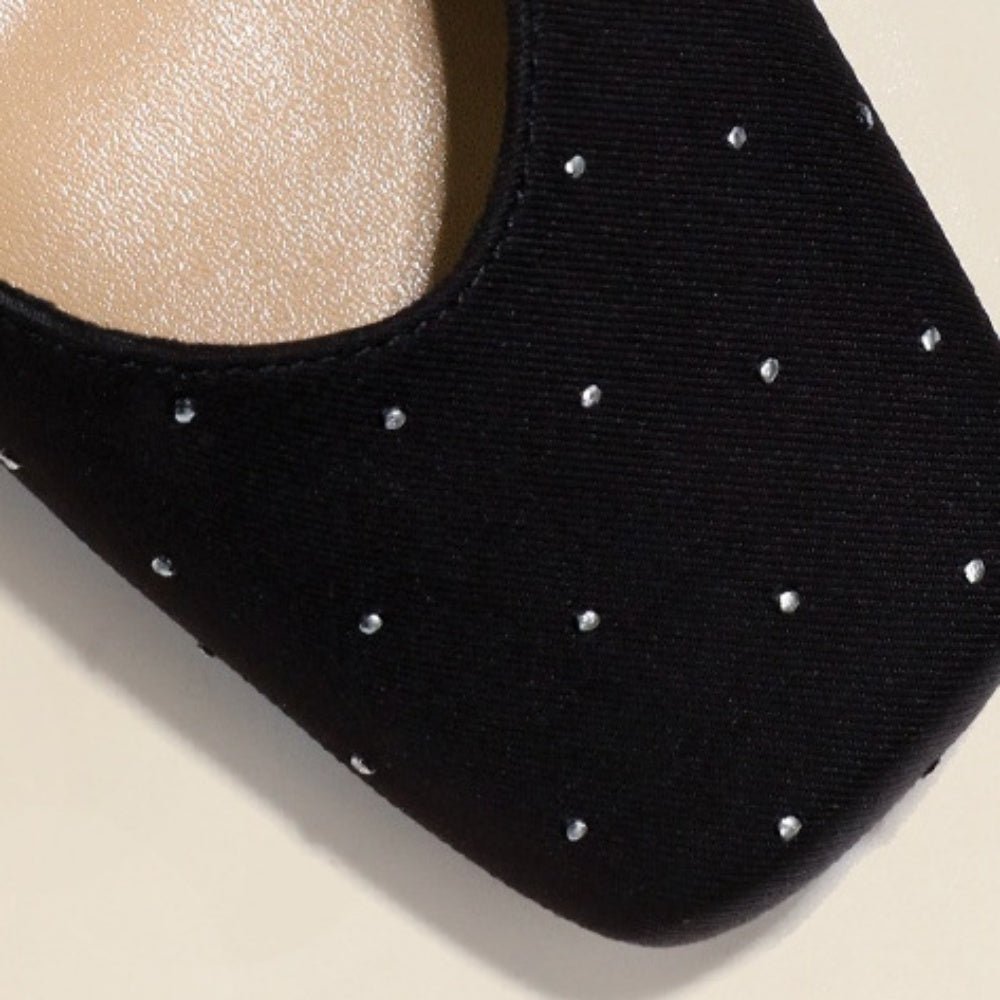 ラメドットスクエアトゥストラップパンプス|オフィスカジュアル レディース 通販【ミレジェネ】