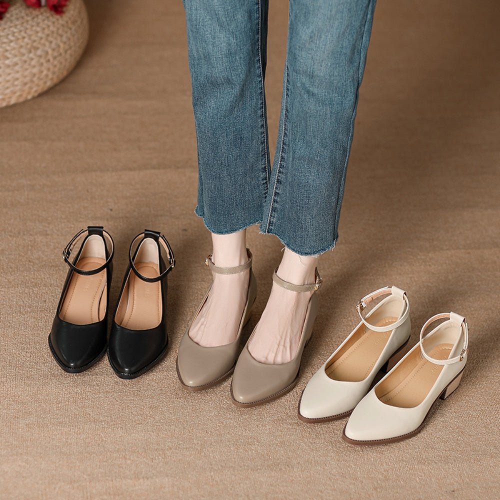 ストラップ付パンプス|オフィスカジュアル レディース 通販 Millennial Generation【ミレジェネ】