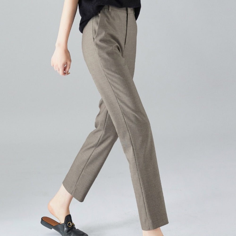 ハイウエストスリムクロップドパンツ|オフィスカジュアル レディース 通販【ミレジェネ】