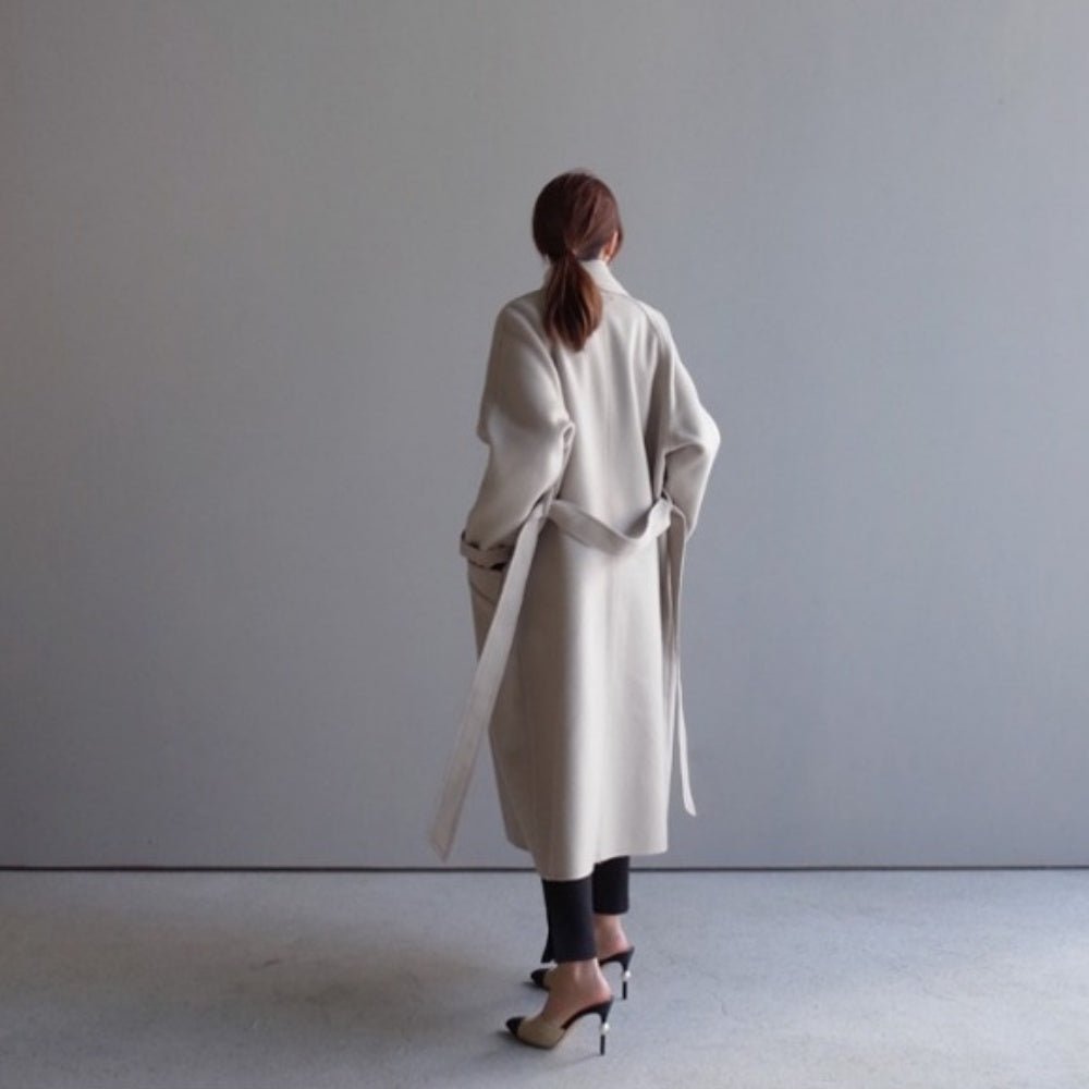 クラシックダブルロングコート|オフィスカジュアル レディース 通販【ミレジェネ】