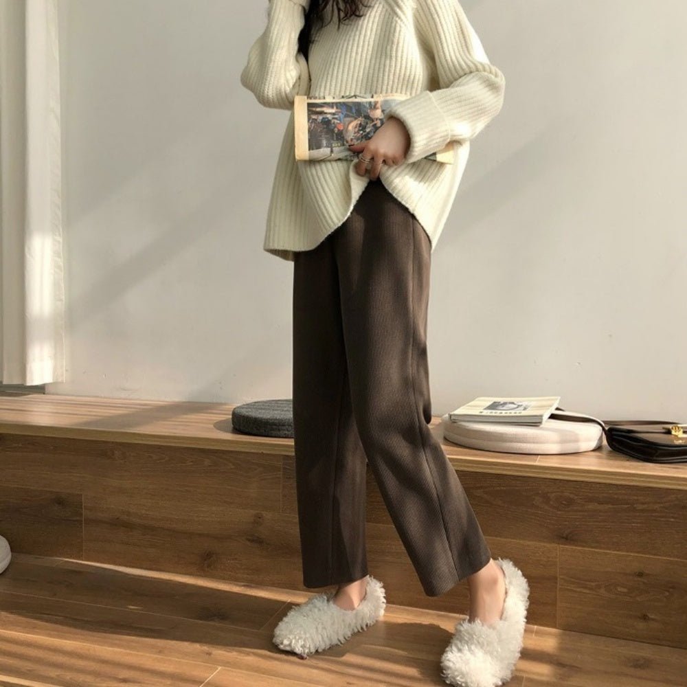 コーデュロイストレッチテーパードパンツ|オフィスカジュアル レディース 通販【ミレジェネ】