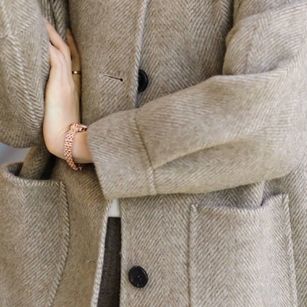 デザイン配置ボタンステンカラーコート|オフィスカジュアル レディース 通販【ミレジェネ】