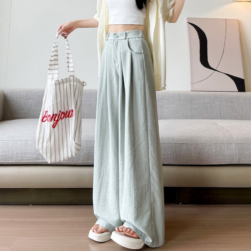 シャーベットカラーワイドパンツ|オフィスカジュアル レディース 通販【ミレジェネ】