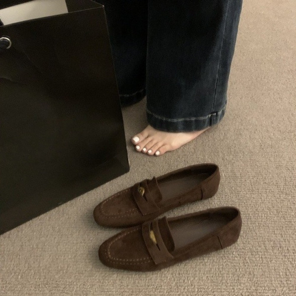 スエードコインローファー|オフィスカジュアル レディース 通販【ミレジェネ】