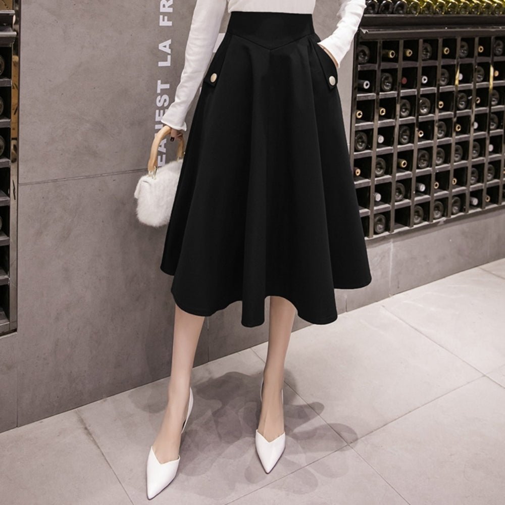 ボールガウンミドル丈スカート|オフィスカジュアル レディース 通販【ミレジェネ】