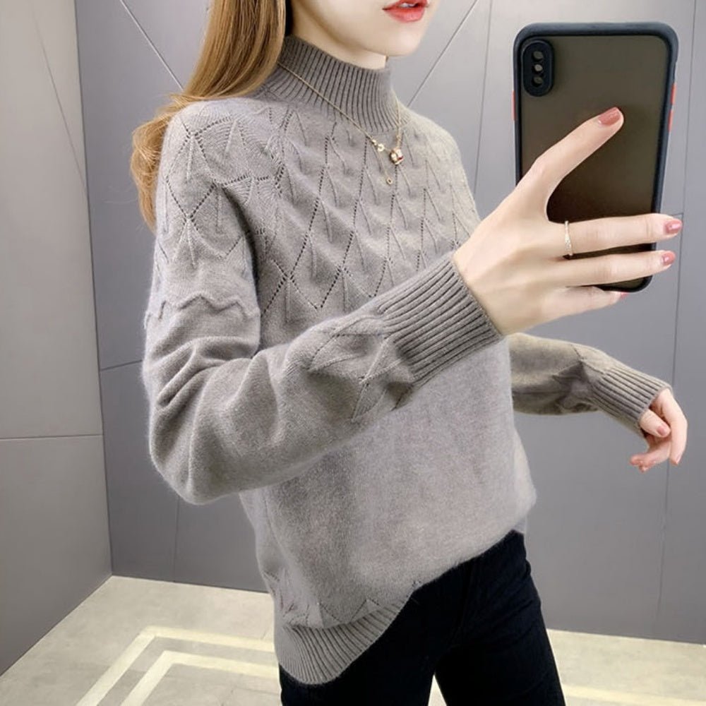 ハーフネックニット|オフィスカジュアル レディース 通販【ミレジェネ】