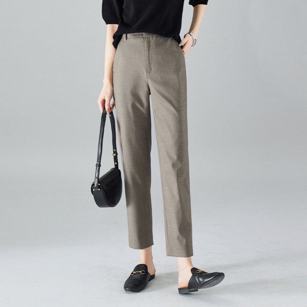 ハイウエストスリムクロップドパンツ|オフィスカジュアル レディース 通販【ミレジェネ】