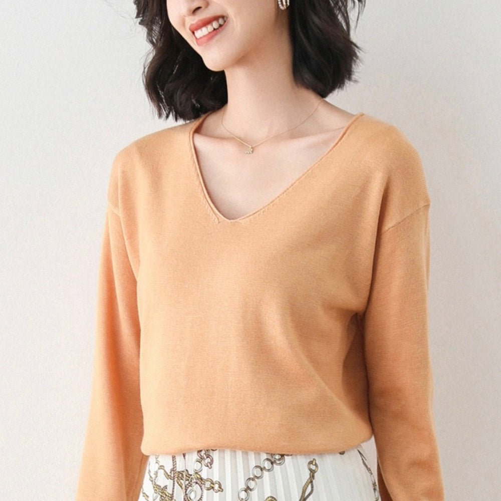 カシミヤ タッチネックセーター|オフィスカジュアル レディース 通販【ミレジェネ】