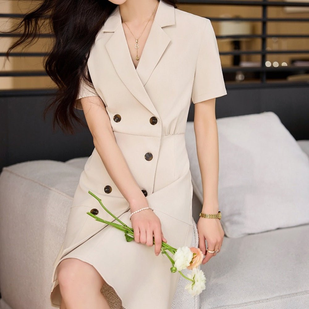 ダブルブレストワンピース|オフィスカジュアル レディース 通販【ミレジェネ】