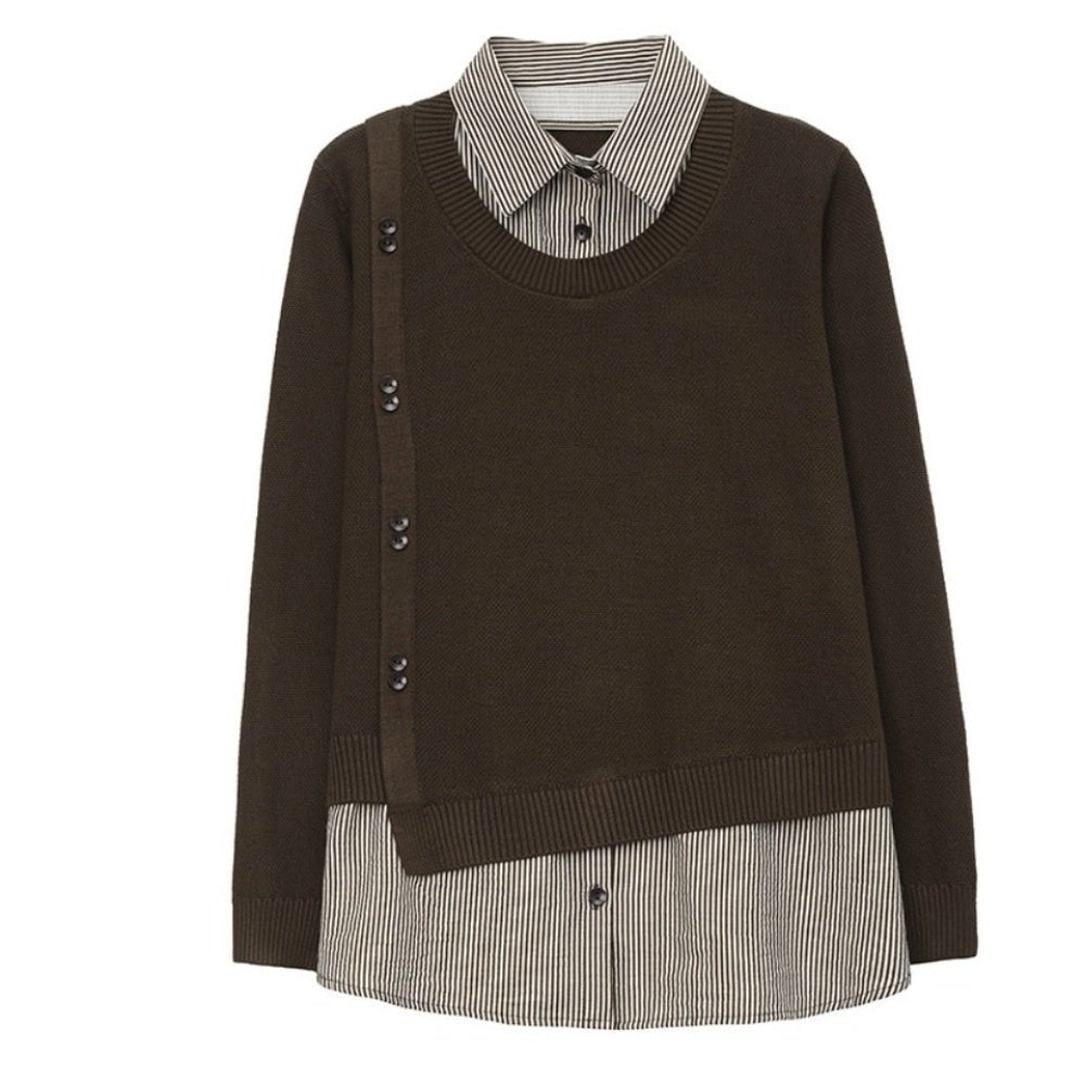 フェイクレイヤードニット|オフィスカジュアル レディース 通販【ミレジェネ】