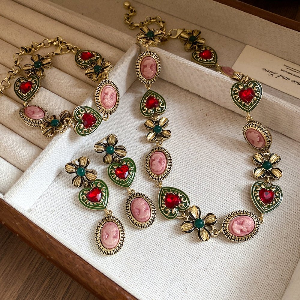 ビンテージ風レトロジュエリーセット|オフィスカジュアル レディース 通販【ミレジェネ】