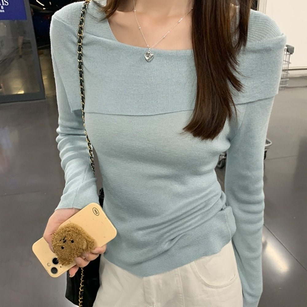 オフショル風ニット|オフィスカジュアル レディース 通販 Millennial Generation【ミレジェネ】