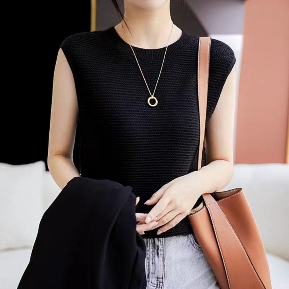 ノースリーブサマーニットトップス|オフィスカジュアル レディース 通販【ミレジェネ】