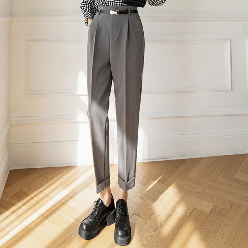 ハイウエストスラックスパンツ|オフィスカジュアル レディース 通販【ミレジェネ】