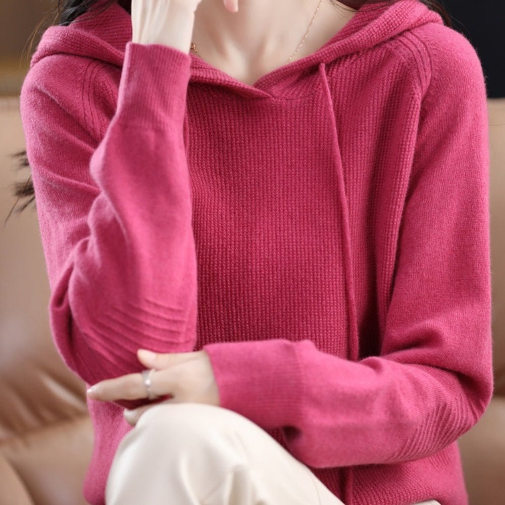 フード付きニット|オフィスカジュアル レディース 通販【ミレジェネ】