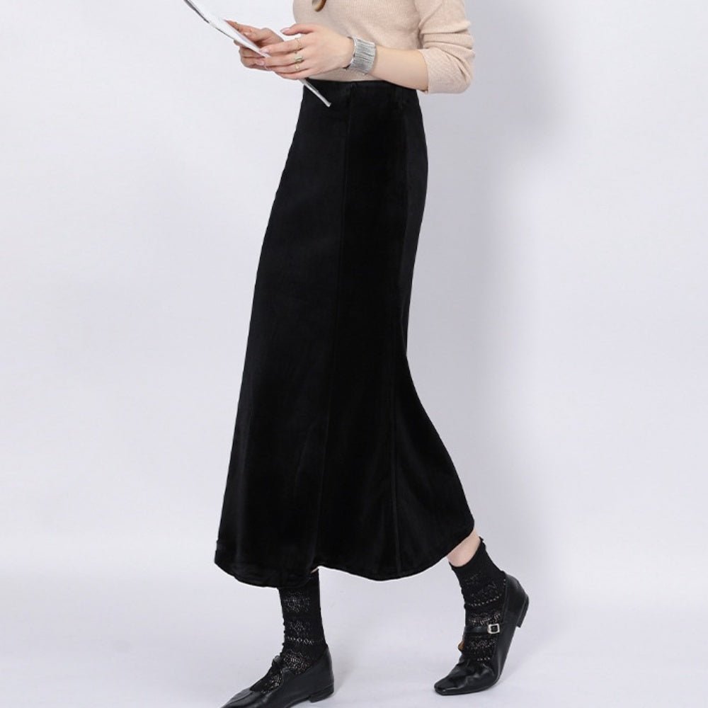 ベルベットマーメイドスカート|オフィスカジュアル レディース 通販【ミレジェネ】