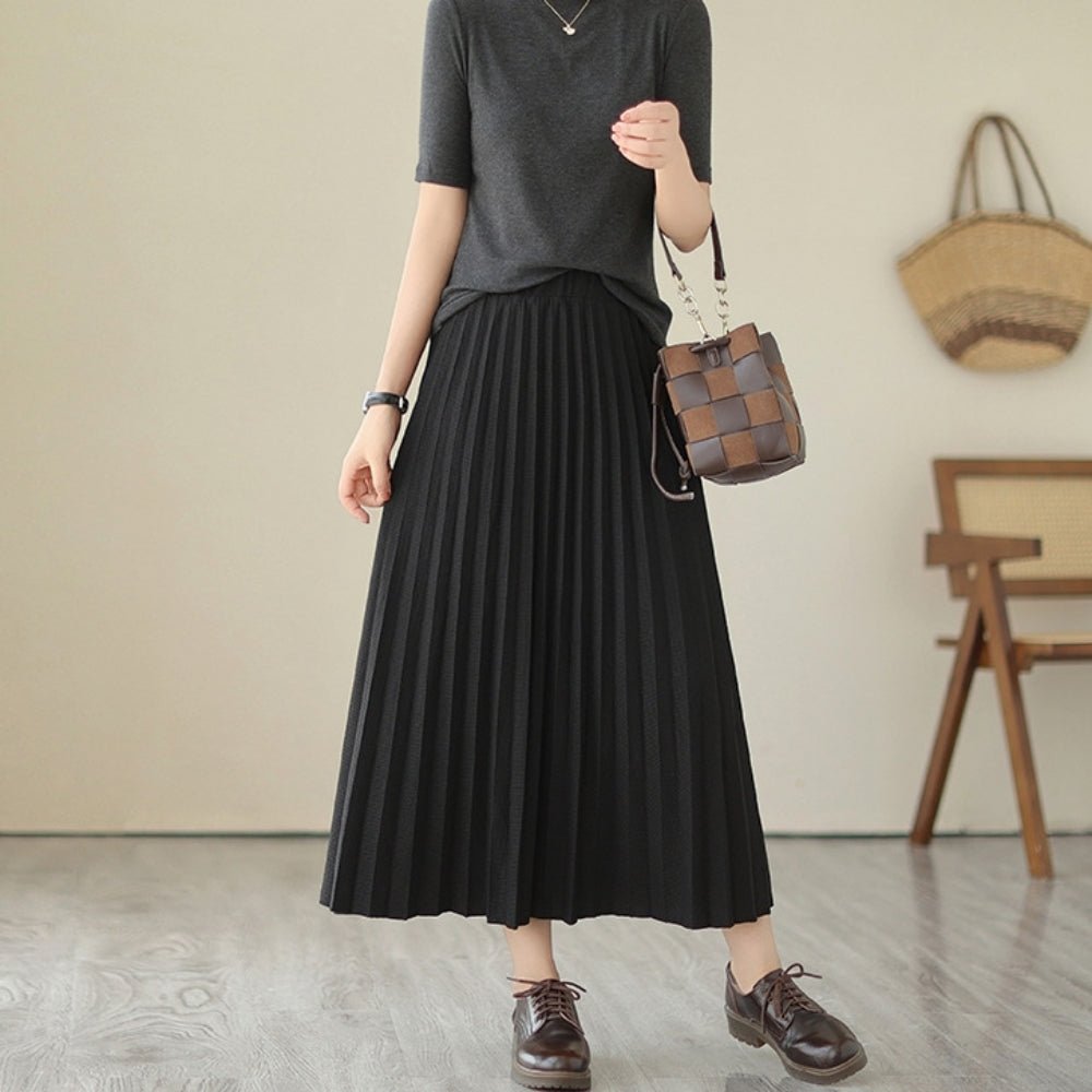 ロングプリーツスカート|オフィスカジュアル レディース 通販【ミレジェネ】