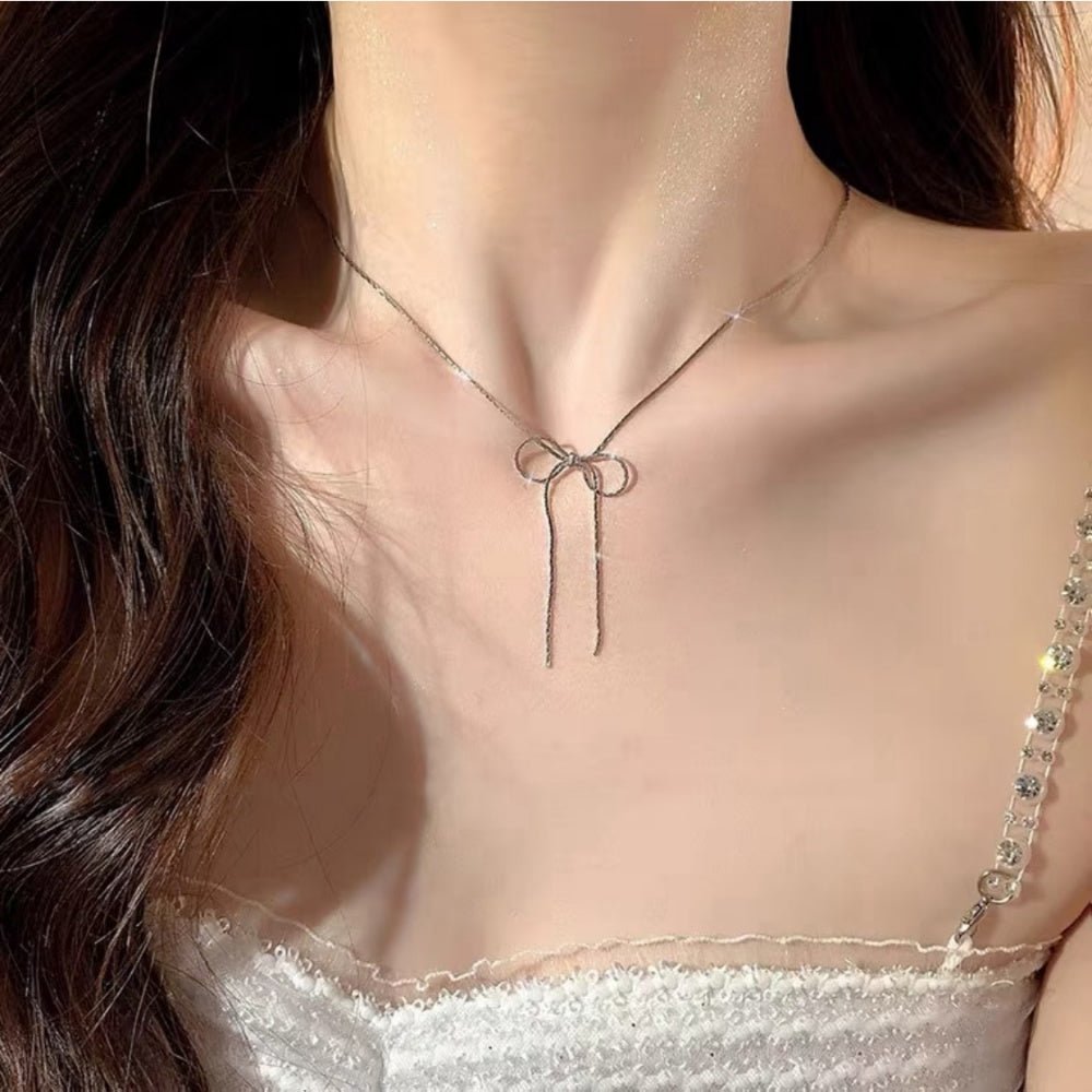 ナローリボンネックレス|オフィスカジュアル レディース 通販【ミレジェネ】