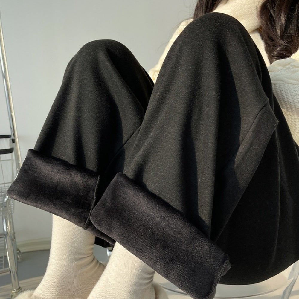 裏ボアストレートパンツ|オフィスカジュアル レディース 通販【ミレジェネ】