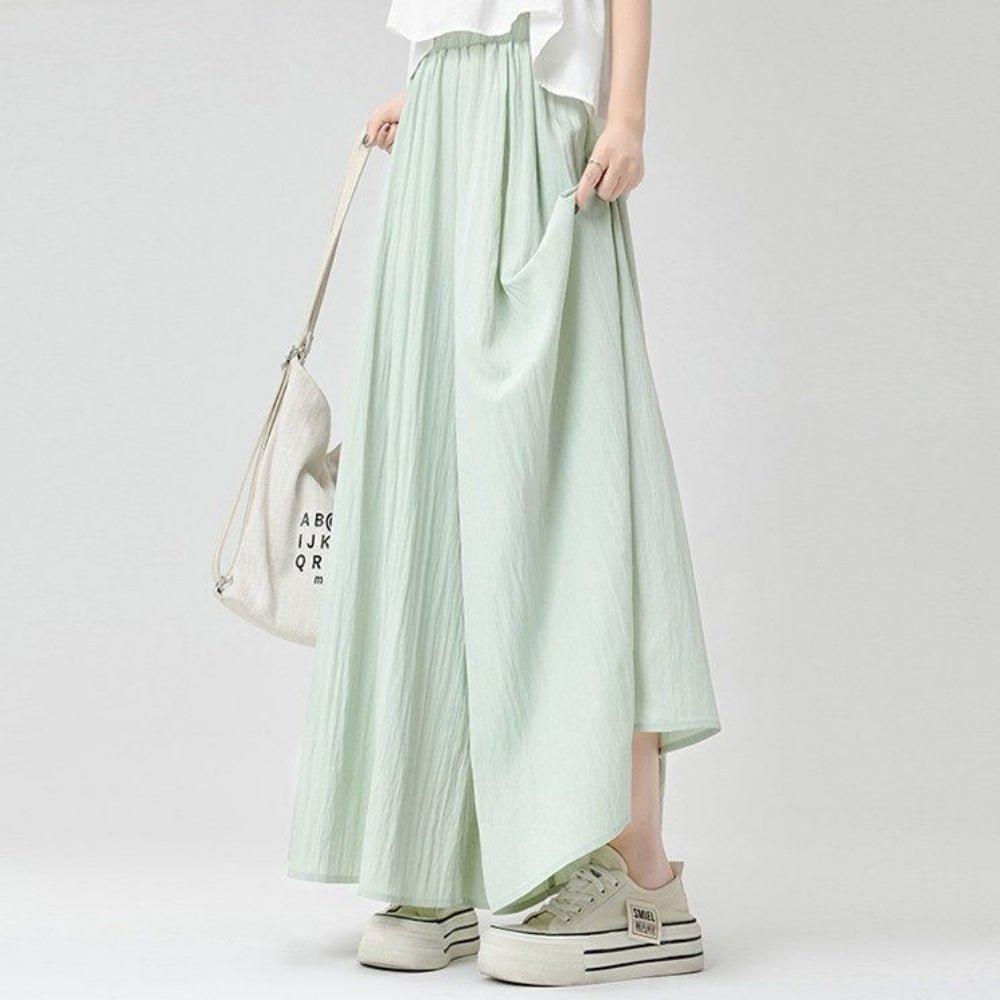 アイスシルクワイドパンツ|オフィスカジュアル レディース 通販【ミレジェネ】