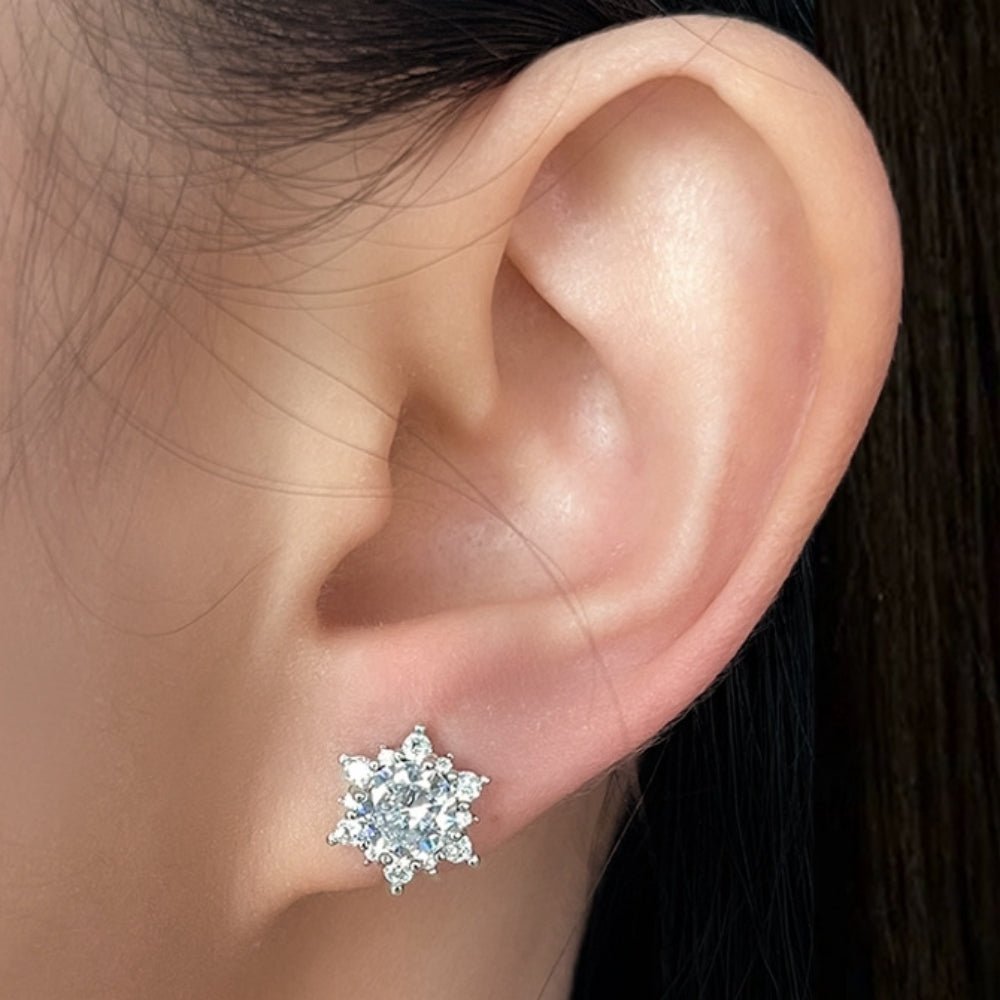 スノーフレークジルコンピアス|オフィスカジュアル レディース 通販【ミレジェネ】