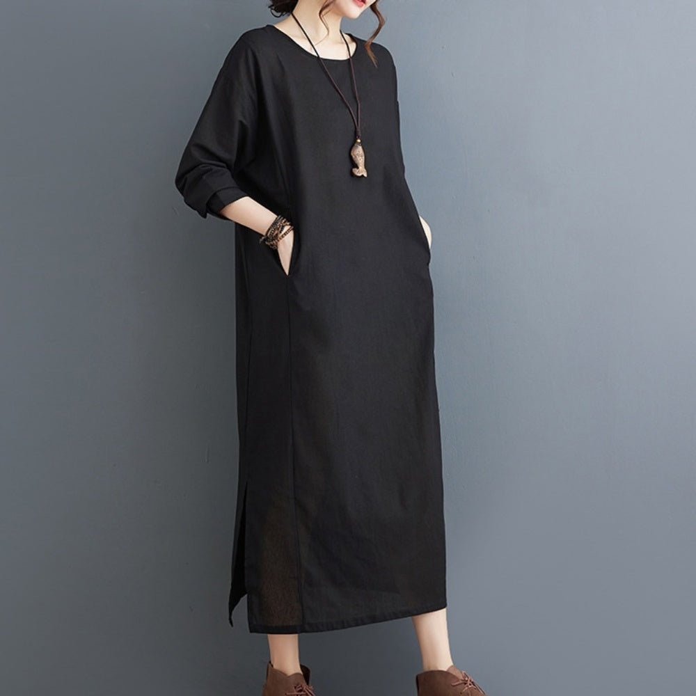 クルーネックルームワンピース|オフィスカジュアル レディース 通販【ミレジェネ】