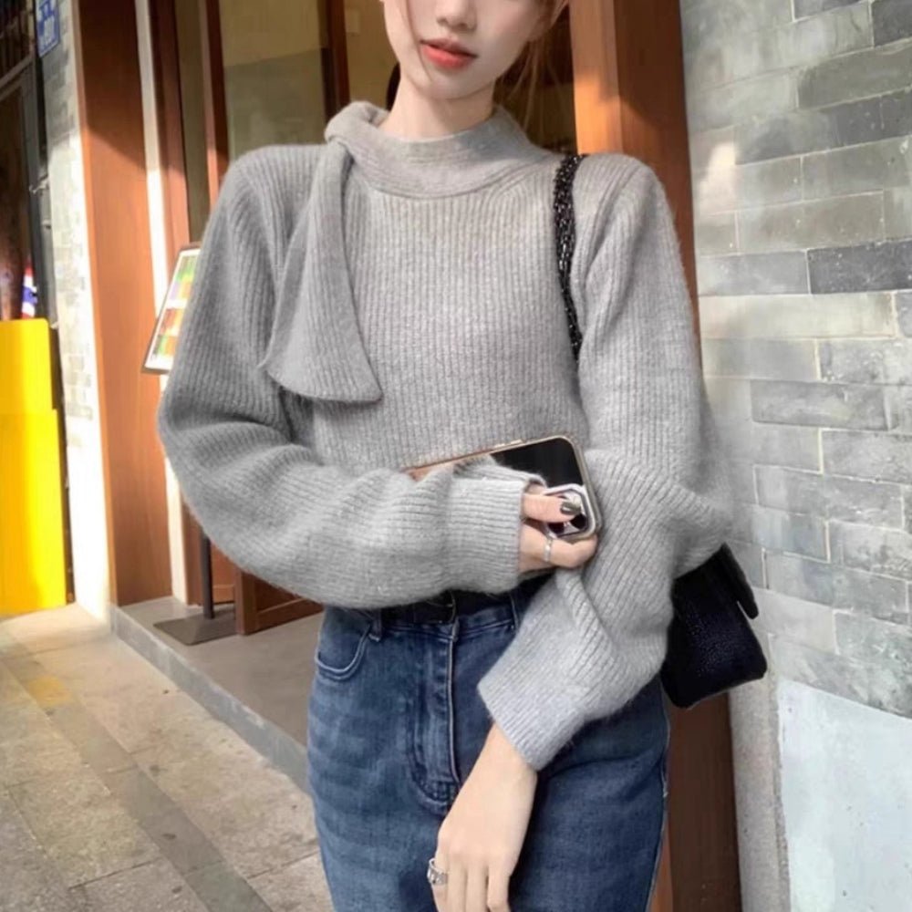 首元リボンニット|オフィスカジュアル レディース 通販【ミレジェネ】