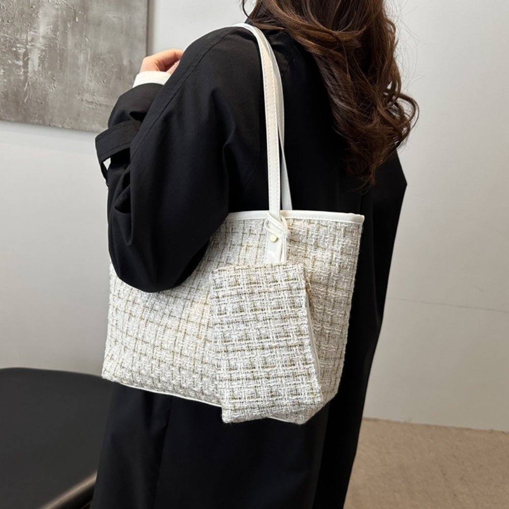 ツイードビッグトートバッグ|オフィスカジュアル レディース 通販【ミレジェネ】