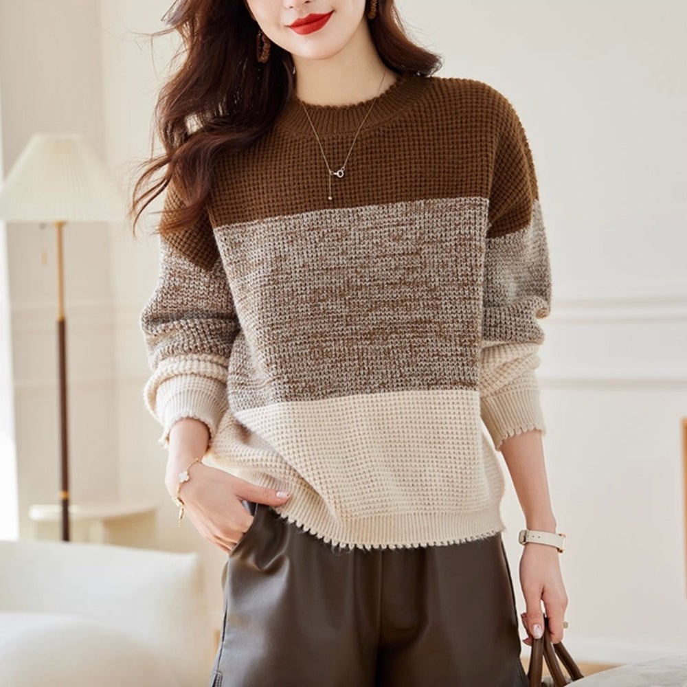 グラデーションデザインニット|オフィスカジュアル レディース 通販【ミレジェネ】