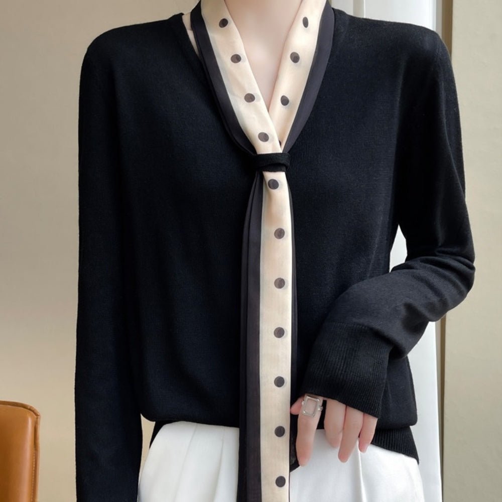 スカーフ付きニット|オフィスカジュアル レディース 通販【ミレジェネ】