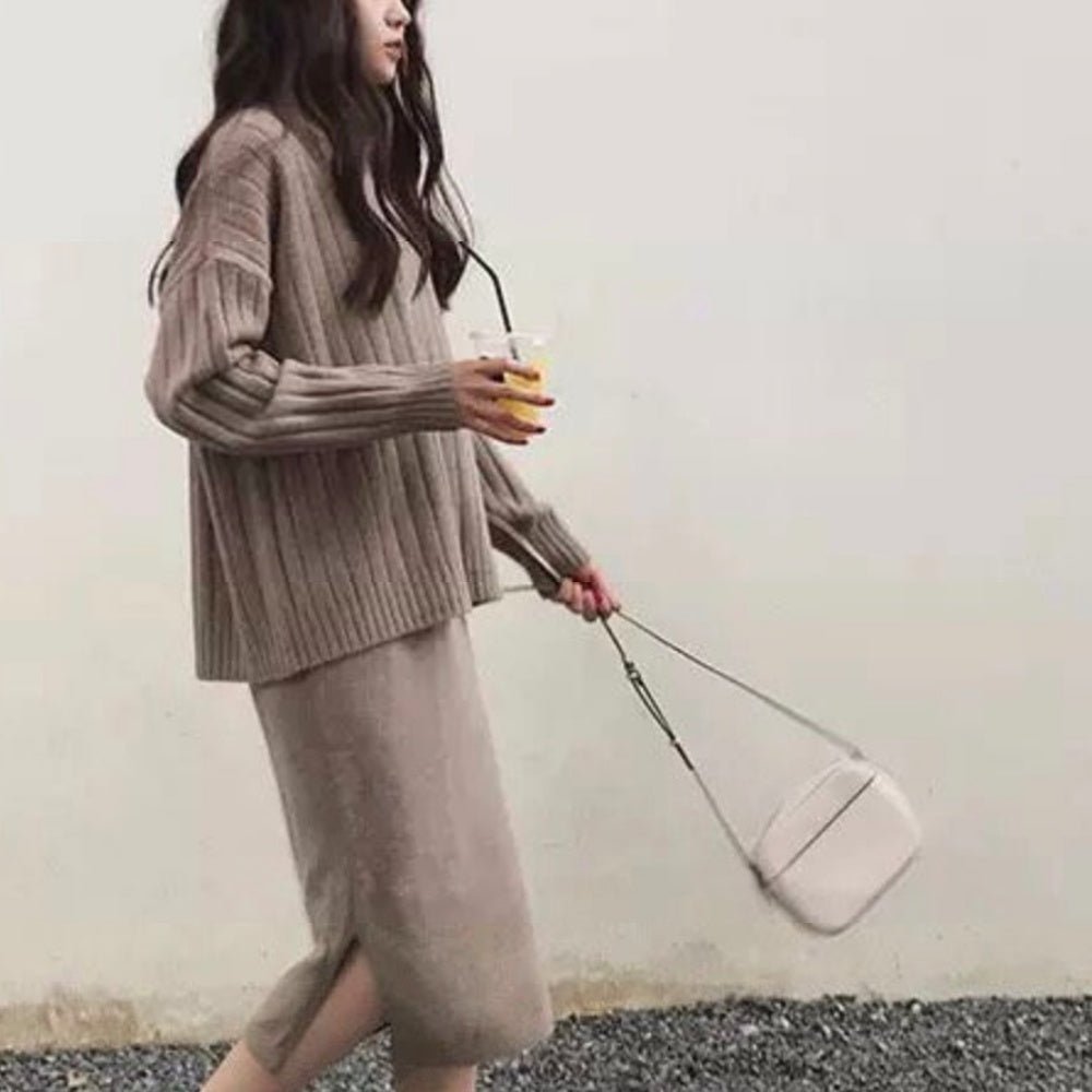 ツーピースニットワンピ|オフィスカジュアル レディース 通販 Millennial Generation【ミレジェネ】