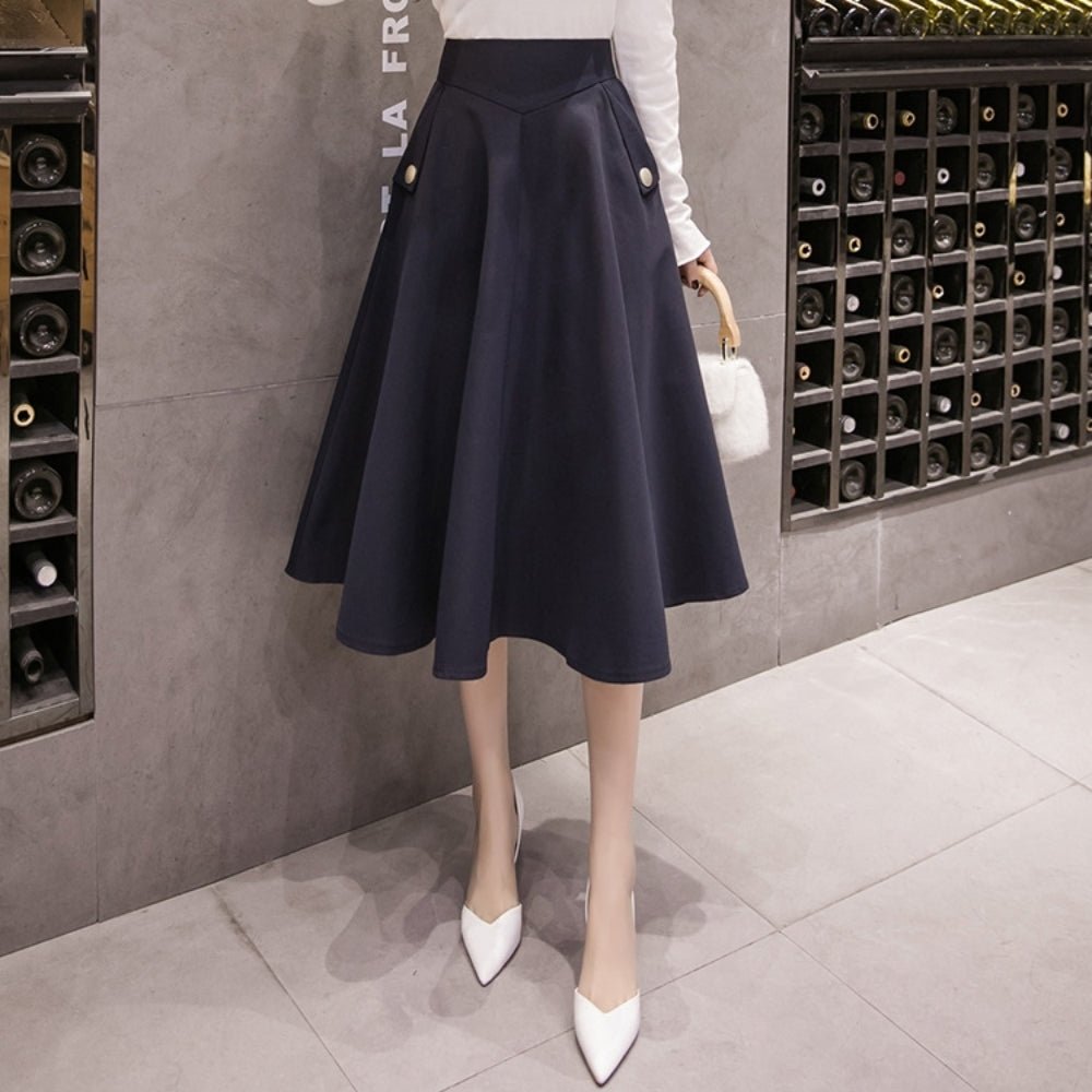 ボールガウンミドル丈スカート|オフィスカジュアル レディース 通販【ミレジェネ】