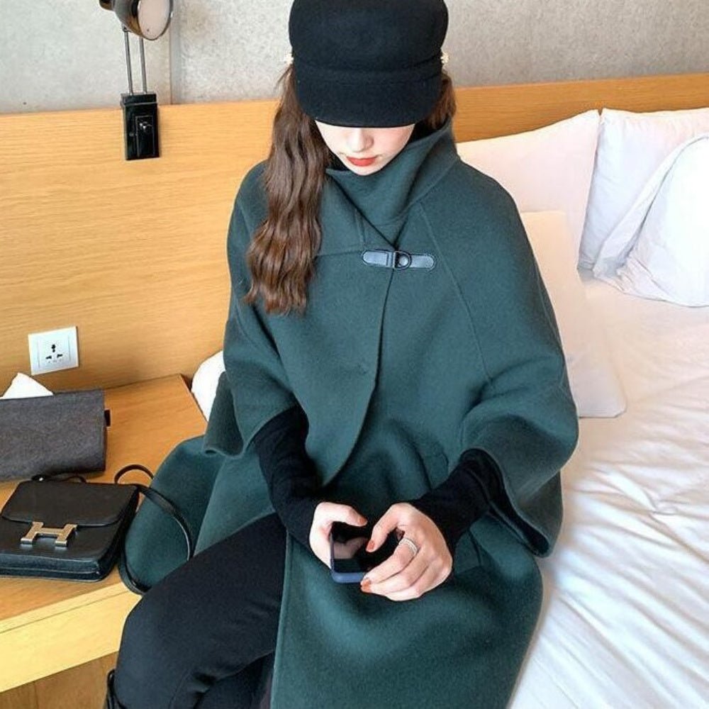 スタンドカラーケープコート|オフィスカジュアル レディース 通販【ミレジェネ】