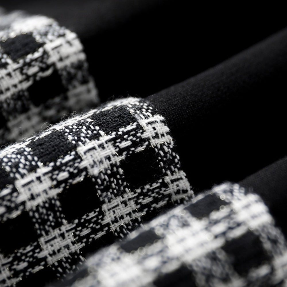 チェック柄ドッキングワンピース|オフィスカジュアル レディース 通販【ミレジェネ】