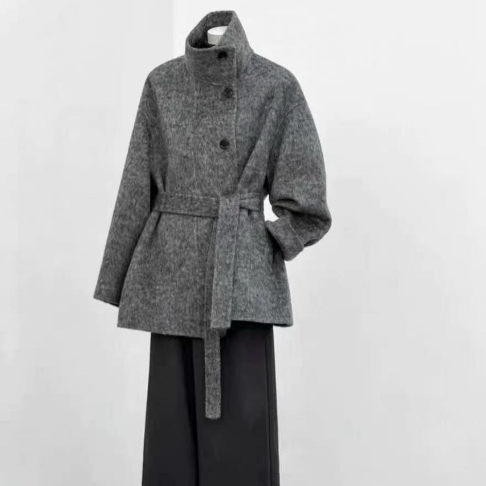 スタンドカラーミドルコート|オフィスカジュアル レディース 通販【ミレジェネ】