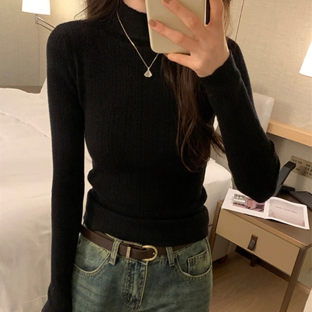 タートル無地ニット|オフィスカジュアル レディース 通販 Millennial Generation【ミレジェネ】