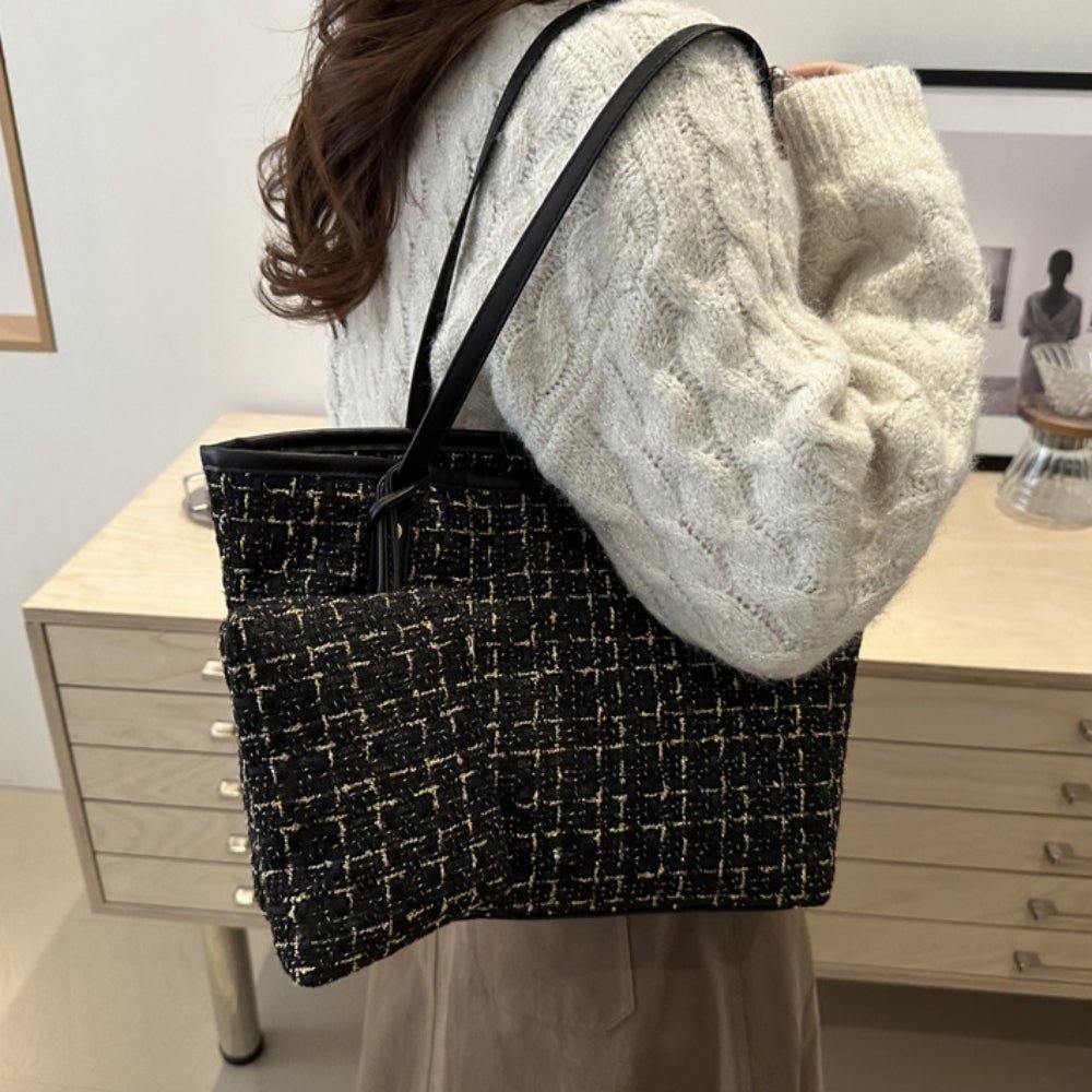 ツイードビッグトートバッグ|オフィスカジュアル レディース 通販【ミレジェネ】