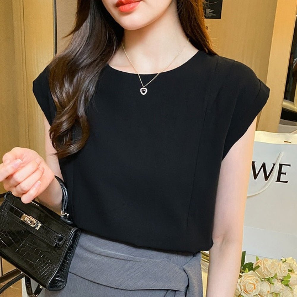 タック入り半袖トップス|オフィスカジュアル レディース 通販【ミレジェネ】