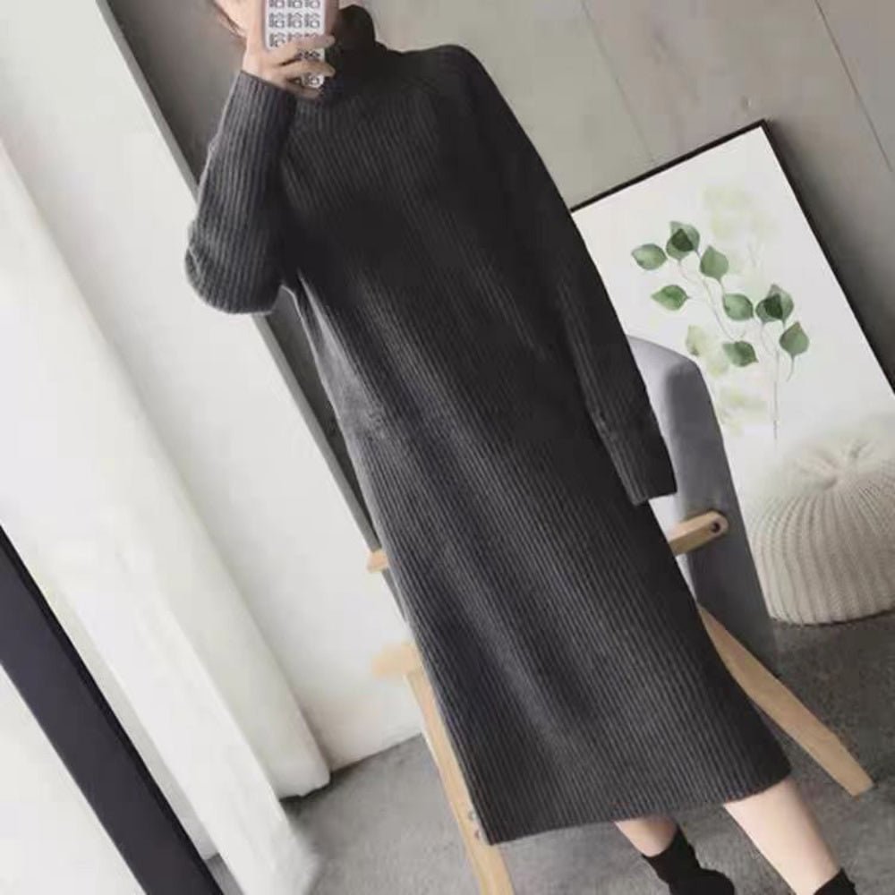 ハイネックロングニットワンピース|オフィスカジュアル レディース 通販【ミレジェネ】