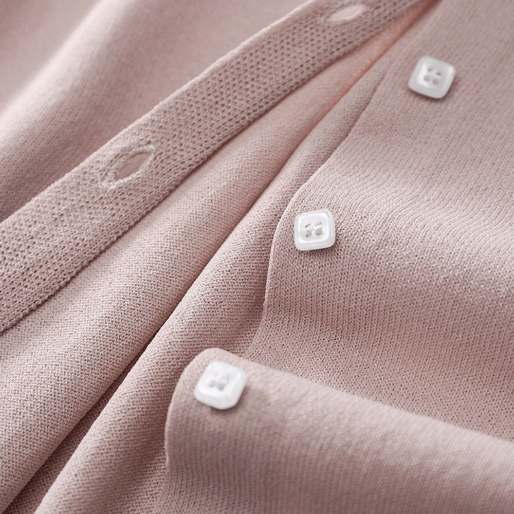 スクエアボタンサマーニット|オフィスカジュアル レディース 通販【ミレジェネ】