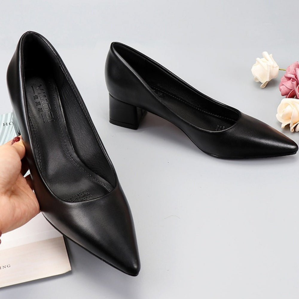 太ヒールベーシックパンプス|オフィスカジュアル レディース 通販 Millennial Generation【ミレジェネ】