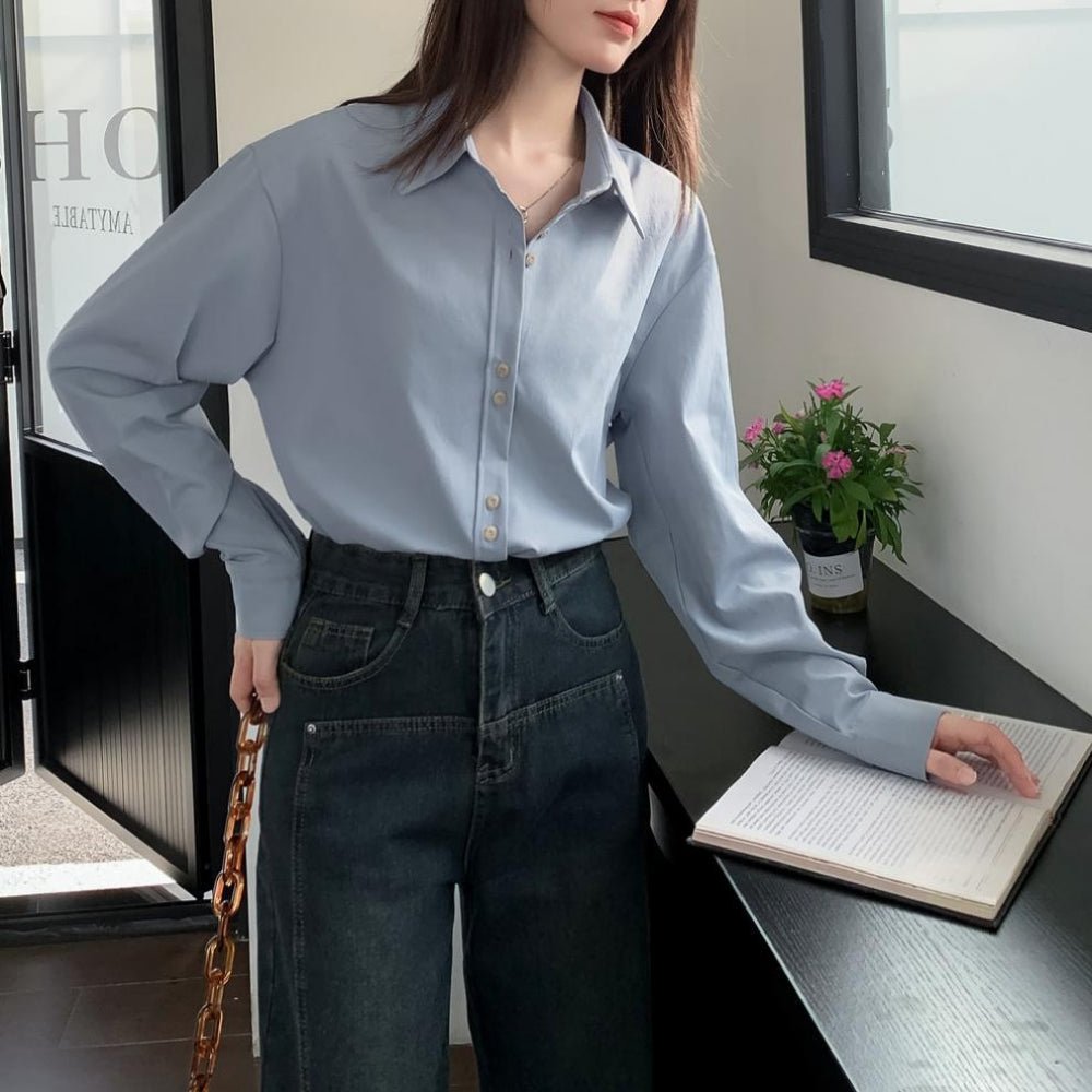 ベーシックシャツブラウス|オフィスカジュアル レディース 通販【ミレジェネ】
