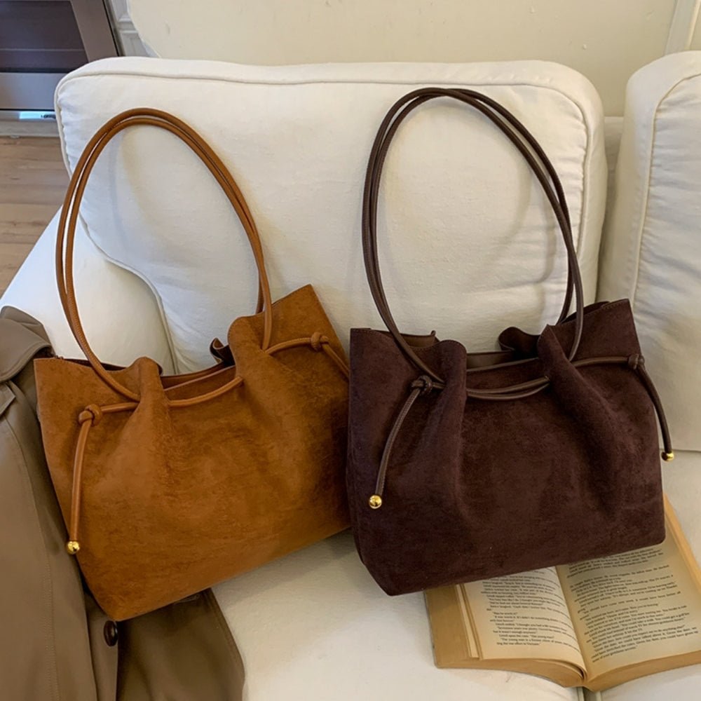 レトロスエードトートバッグ|オフィスカジュアル レディース 通販【ミレジェネ】