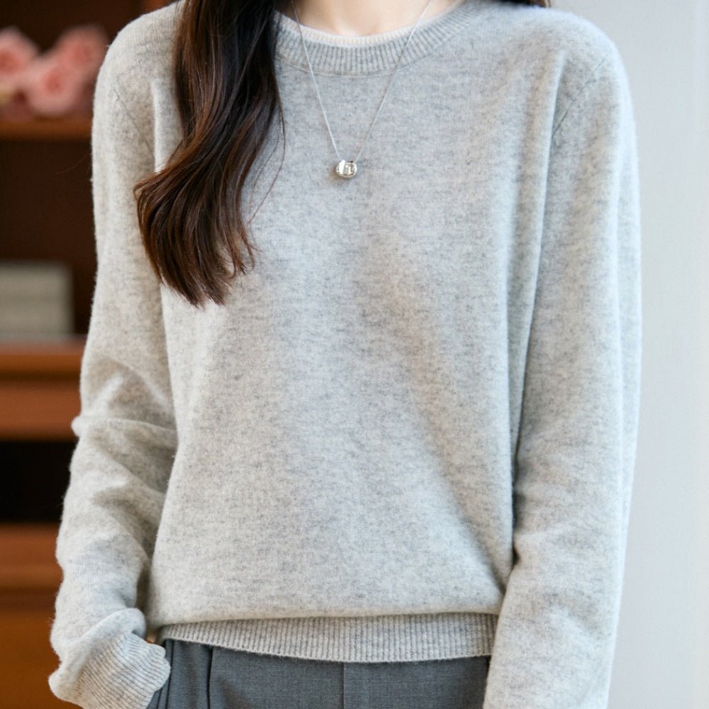 首元バイカラーニット|オフィスカジュアル レディース 通販【ミレジェネ】