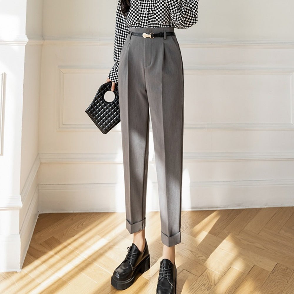 ハイウエストスラックスパンツ|オフィスカジュアル レディース 通販【ミレジェネ】