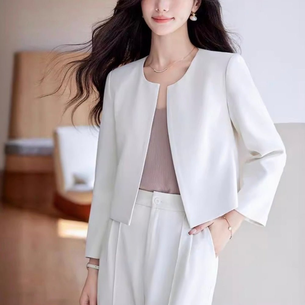 ノーカラージャケットセットアップ|オフィスカジュアル レディース 通販 Millennial Generation【ミレジェネ】