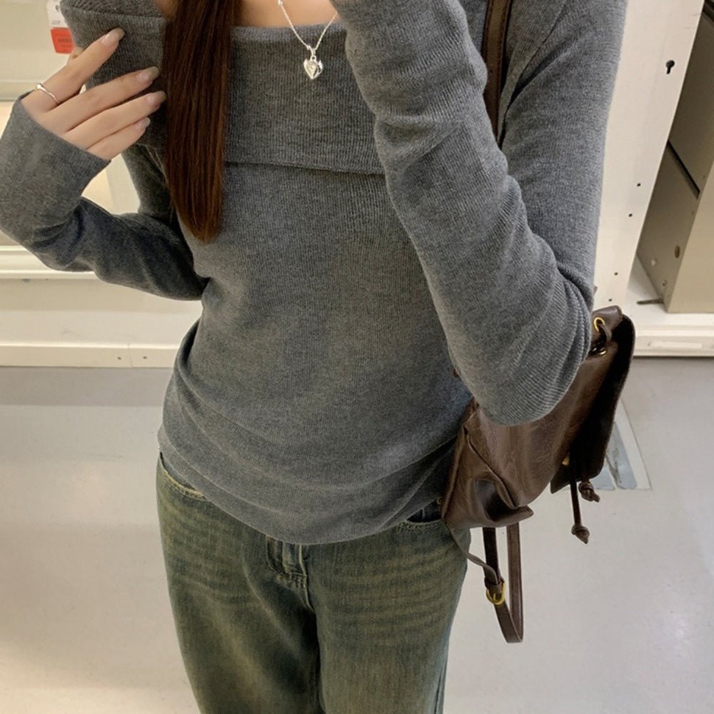 オフショル風ニット|オフィスカジュアル レディース 通販 Millennial Generation【ミレジェネ】