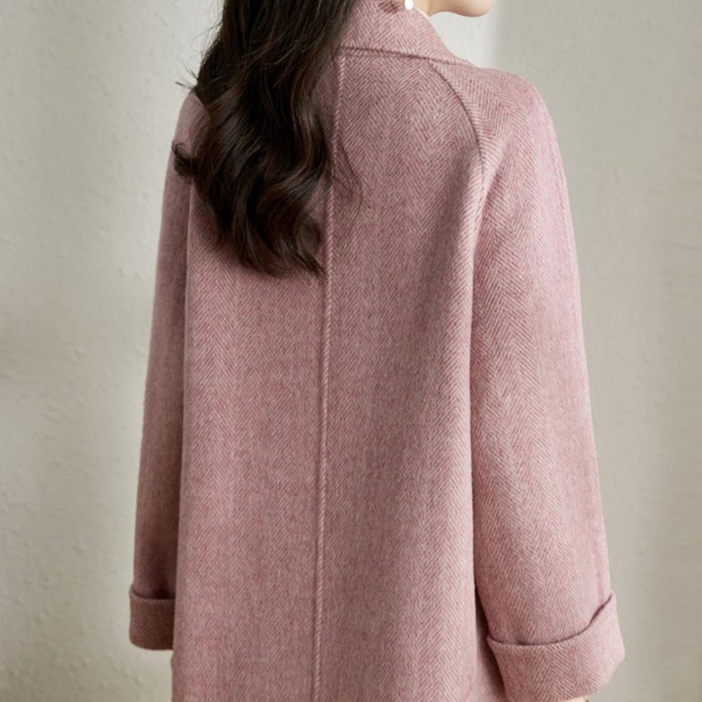 ヘリンボーンダブルブレストコート|オフィスカジュアル レディース 通販 Millennial Generation【ミレジェネ】