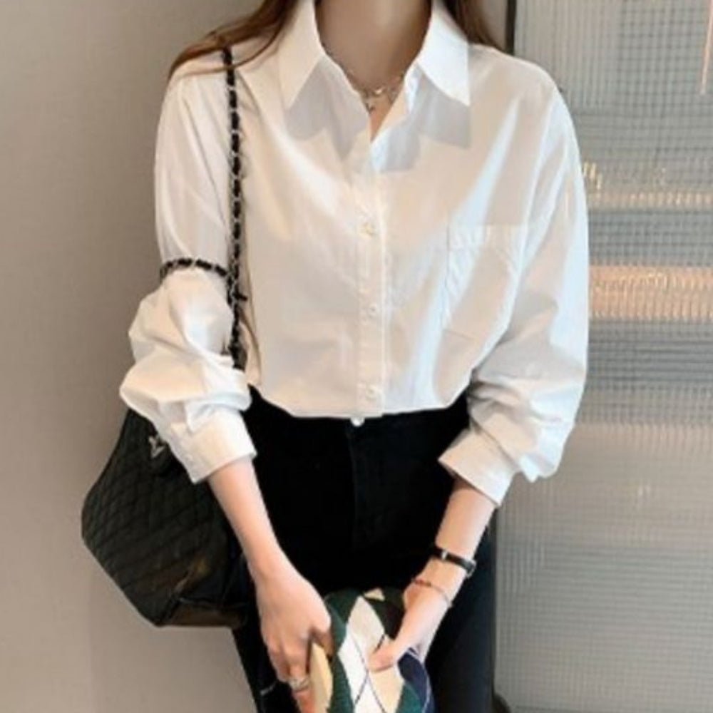 レギュラーカラーコットンシャツ|オフィスカジュアル レディース 通販【ミレジェネ】