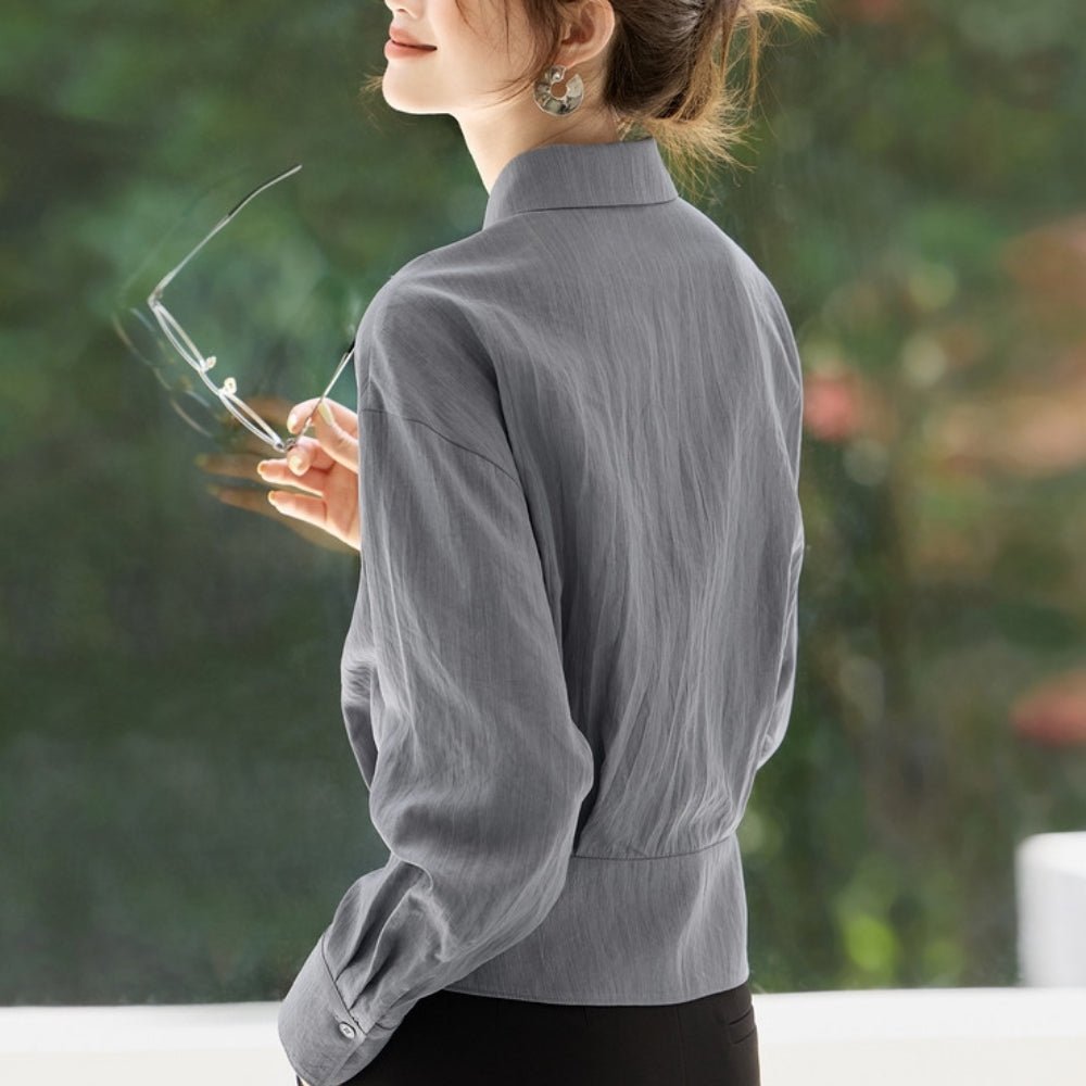 ウエストシェイプブラウス|オフィスカジュアル レディース 通販【ミレジェネ】